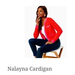 Lilly Pulitzer Nalayna Cardigan. XXS. Ruby Red